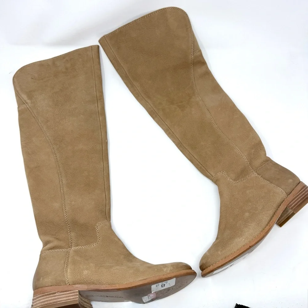 Lucky Brand Havaso Tan Over the Knee Leather Boots